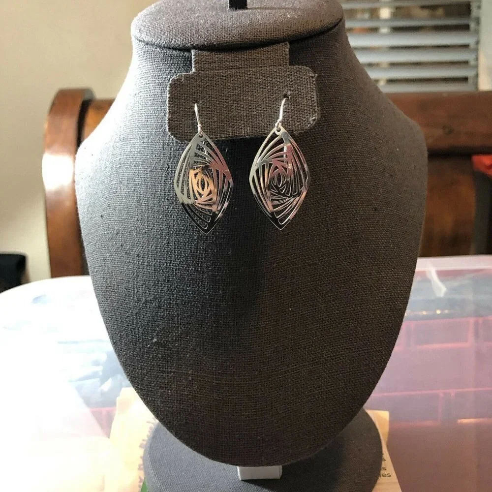 Dangle Earrings 925 Genuine Silver Earrings Jewelry